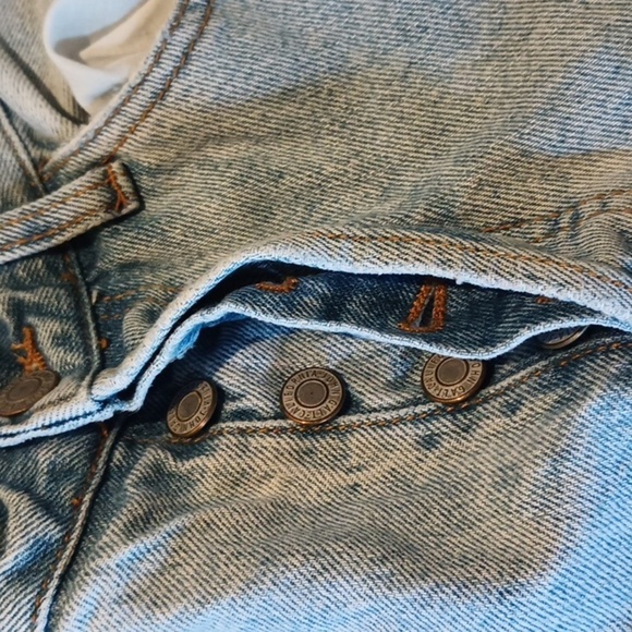 J. Galt Blue Light Wash High Waisted Straight Leg Jeans A42 - Picture 2 of 6